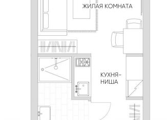 Квартира на продажу студия, 22.4 м2, Москва, Автомобильный проезд, 4, станция Калитники