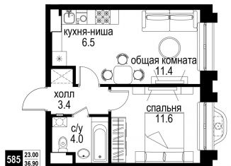 Продается 2-комнатная квартира, 36.9 м2, Москва, Басманный район