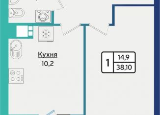 Продам 1-комнатную квартиру, 37.4 м2, Ижевск