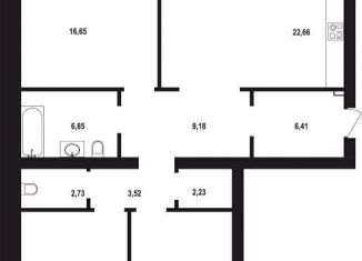 Продажа трехкомнатной квартиры, 105.9 м2, Тюмень, улица Тимофея Кармацкого, 9к1, ЖК Ария