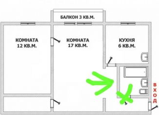 2-комнатная квартира на продажу, 41.4 м2, Екатеринбург, улица Фурманова, 114, улица Фурманова