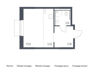 Продам квартиру студию, 25.4 м2, Московская область