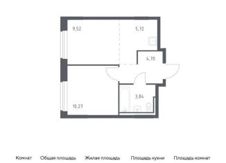 Продажа 2-комнатной квартиры, 34.1 м2, село Лайково, жилой комплекс Рублёвский Квартал, 59