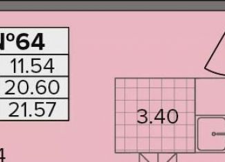 Квартира на продажу студия, 21.6 м2, деревня Новое Девяткино