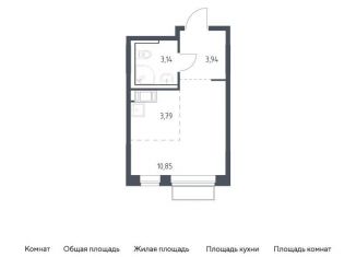 Продается квартира студия, 21.7 м2, посёлок Мирный, жилой комплекс Томилино Парк, к6.3