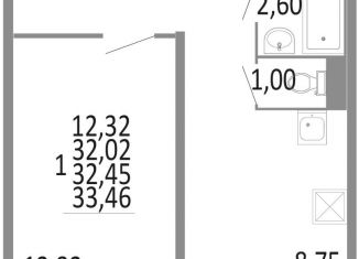 Продажа 1-ком. квартиры, 32 м2, Челябинск, Советский район