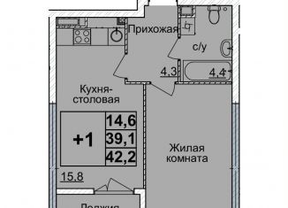 Продается 1-комнатная квартира, 42 м2, Нижний Новгород, Нижегородский район