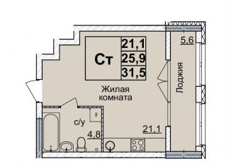 Продается квартира студия, 31 м2, Нижний Новгород, Нижегородский район