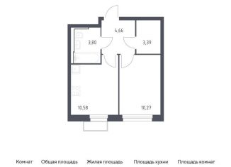 Продажа 1-комнатной квартиры, 32.7 м2, Московская область, жилой комплекс Квартал Строгино, к2