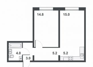 Продажа двухкомнатной квартиры, 47.2 м2, Кировская область, Прибрежный бульвар, 6