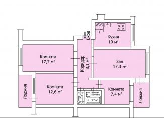 Четырехкомнатная квартира на продажу, 81.2 м2, Армянск, микрорайон имени Генерала Корявко, 23