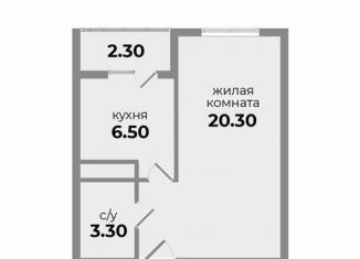 Продам однокомнатную квартиру, 30.5 м2, Михайловск, Прекрасная улица, 19