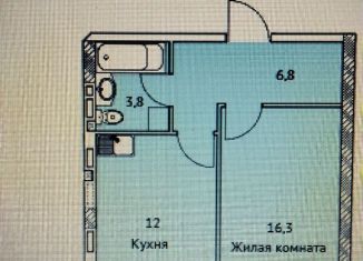 Продам 1-комнатную квартиру, 39 м2, Тольятти, проспект Степана Разина, 16В, ЖК Новая Заря