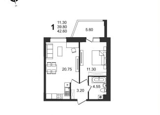 Продажа однокомнатной квартиры, 42.6 м2, Волгоград, жилой комплекс Балтийский, 53