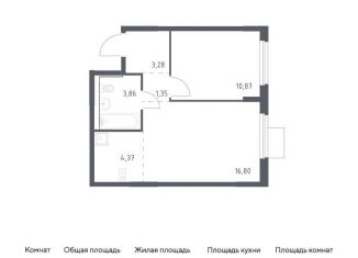 Продаю однокомнатную квартиру, 40.5 м2, Московская область, жилой комплекс Мытищи Парк, к5