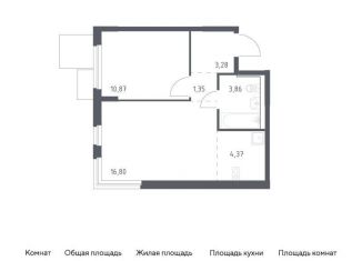 Продается 1-ком. квартира, 40.5 м2, Московская область