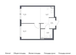 Продажа 1-комнатной квартиры, 36 м2, село Остафьево, жилой комплекс Остафьево, к20