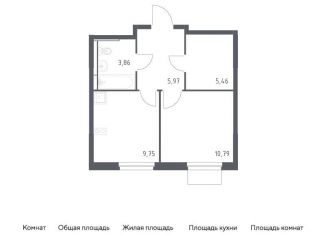 Продается 1-ком. квартира, 35.8 м2, Московская область, жилой комплекс Мытищи Парк, к5