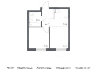 Продам однокомнатную квартиру, 34.6 м2, Московская область, жилой комплекс Мытищи Парк, к5