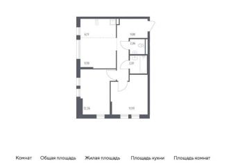Продам двухкомнатную квартиру, 55 м2, село Остафьево, жилой комплекс Остафьево, к20