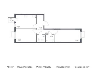 Продажа двухкомнатной квартиры, 57.9 м2, Московская область, жилой комплекс Мытищи Парк, к5