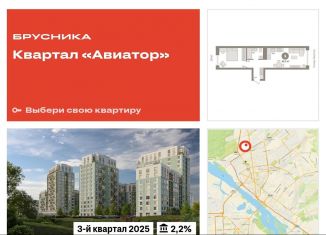 Продается 2-комнатная квартира, 46 м2, Новосибирск, улица Аэропорт, 88, метро Гагаринская