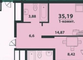 Однокомнатная квартира на продажу, 35.2 м2, Ульяновск