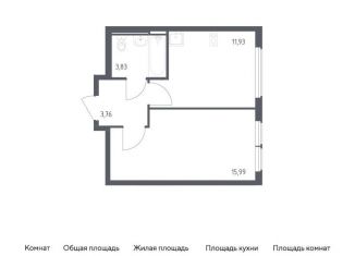 Продается однокомнатная квартира, 35.5 м2, село Остафьево, жилой комплекс Остафьево, к22