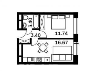 Продается двухкомнатная квартира, 35.2 м2, Москва, Малый Черкасский переулок, 2, метро Китай-город