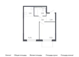 Продается 1-ком. квартира, 38.8 м2, Тюменская область, жилой комплекс Чаркова 72, 1.3