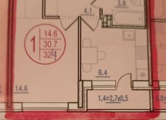 Продается 1-ком. квартира, 32.4 м2, Ростов-на-Дону, ЖК Западная Резиденция, 1-я Ковровая улица, 65/1