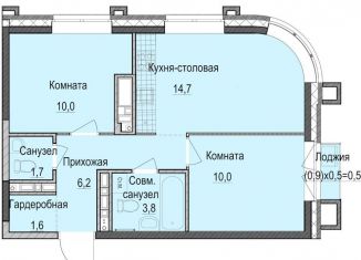 Продается двухкомнатная квартира, 48 м2, Казань, Приволжский район