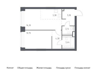 Продается двухкомнатная квартира, 47.5 м2, Москва, метро Минская