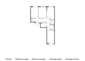 Продам 3-комнатную квартиру, 78.4 м2, Московская область