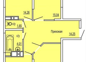 Продается 3-комнатная квартира, 87.6 м2, Краснодар, Командорская улица, 15/1, ЖК Россинский Парк