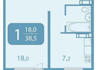 Продается 1-ком. квартира, 38.6 м2, Москва, улица Академика Королёва, 20, район Марфино