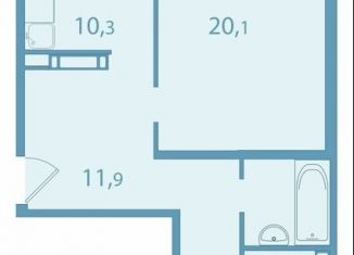 Продажа двухкомнатной квартиры, 63.4 м2, поселок Зональная Станция, улица Королёва, 20