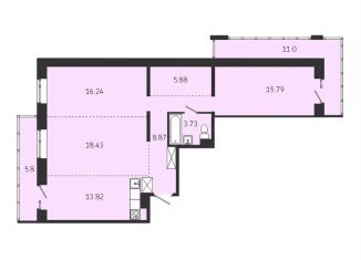 Продаю квартиру свободная планировка, 99.6 м2, Иркутск, Советская улица, 115/1