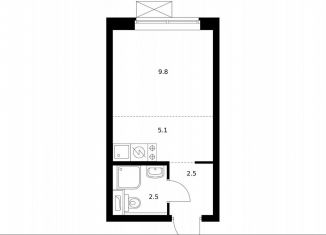 Продается квартира студия, 19.7 м2, Москва, район Метрогородок, Тагильская улица, 3к3