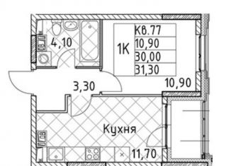 Продаю 1-комнатную квартиру, 31.3 м2, Санкт-Петербург, Планерная улица, 99, муниципальный округ Юнтолово