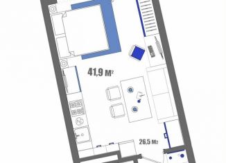 Продаю квартиру студию, 41 м2, Судак, Набережная улица, 75