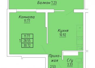 Продам 1-ком. квартиру, 30.7 м2, Судак, улица Айвазовского, 4/1