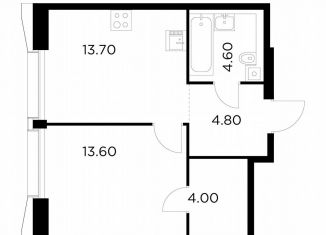 Продаю 1-ком. квартиру, 40.7 м2, Москва