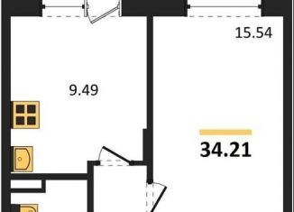 Продаю 1-комнатную квартиру, 34.2 м2, Воронеж, Советский район, Острогожская улица, 164