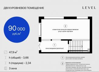 Продажа помещения свободного назначения, 47.9 м2, Дербент, улица Содружества, 4
