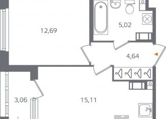 Продажа 1-ком. квартиры, 39 м2, Санкт-Петербург, муниципальный округ Финляндский