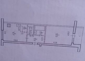 Однокомнатная квартира на продажу, 29.3 м2, село Кандры, улица Салавата Юлаева, 9