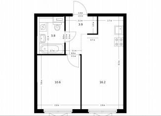 Продажа 1-комнатной квартиры, 34.5 м2, Москва, ЖК Большая Академическая 85, жилой комплекс Большая Академическая 85, к3.6