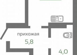 Продается 1-комнатная квартира, 43 м2, Красноярск