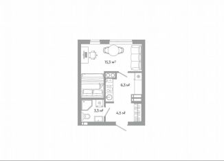 Продаю квартиру студию, 29.2 м2, Астрахань